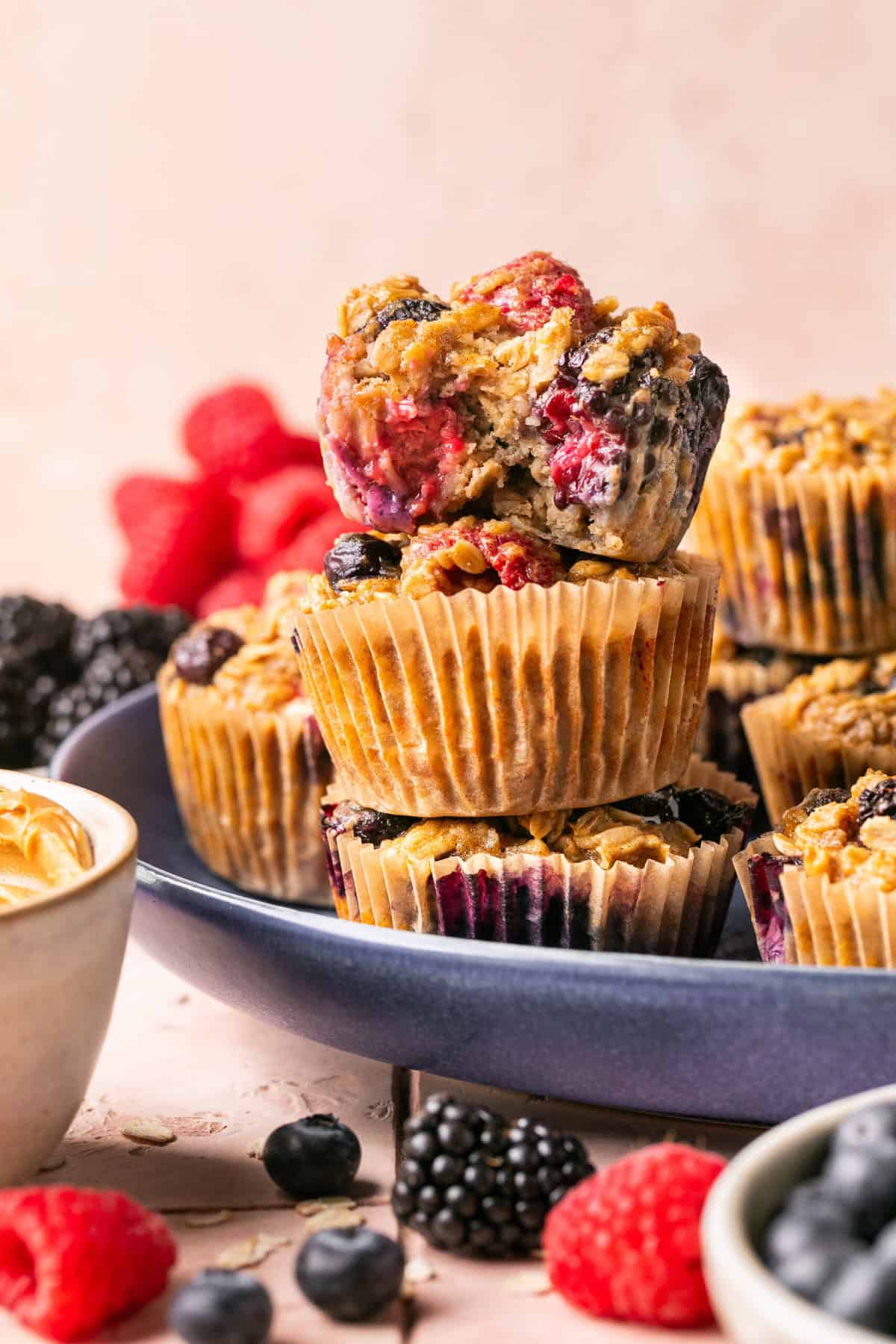 Healthy Triple Berry Baked Oatmeal: Breakfast, Snack, & Dessert